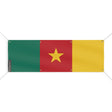 Drapeau cameroun polyester résistant usage extérieur durable