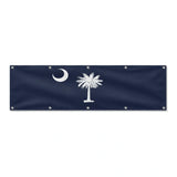 Drapeau de la Caroline du Sud grand format XL en polyester avec dix œillets