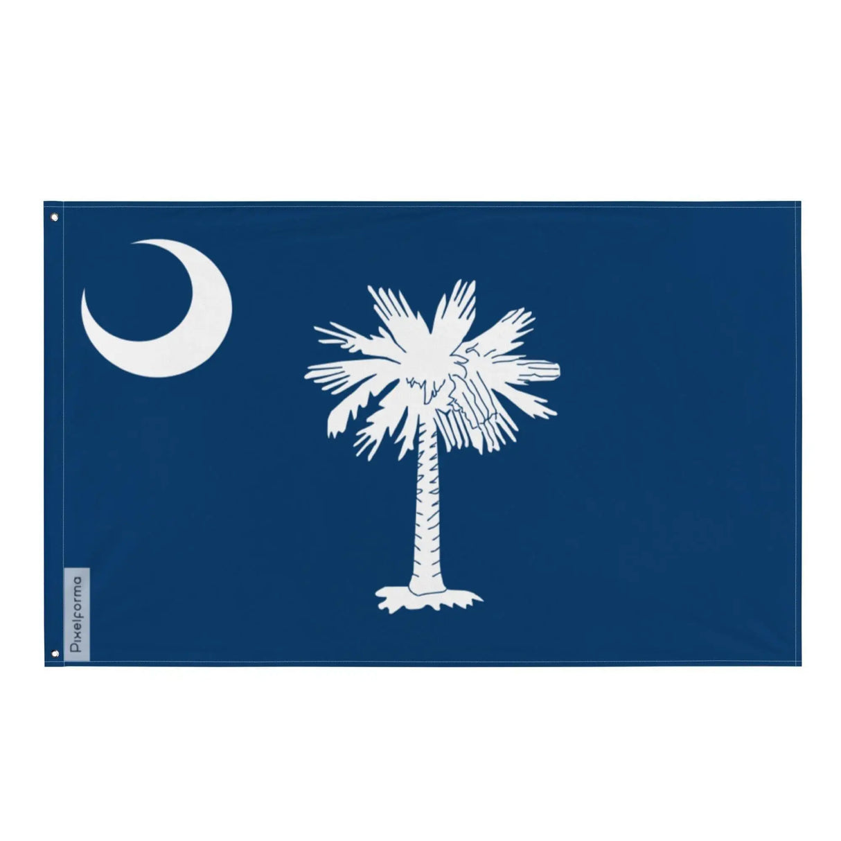 Drapeau caroline du sud polyester résistant œillets à gauche