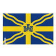 Drapeau castlegar polyester résistant avec œillets à gauche
