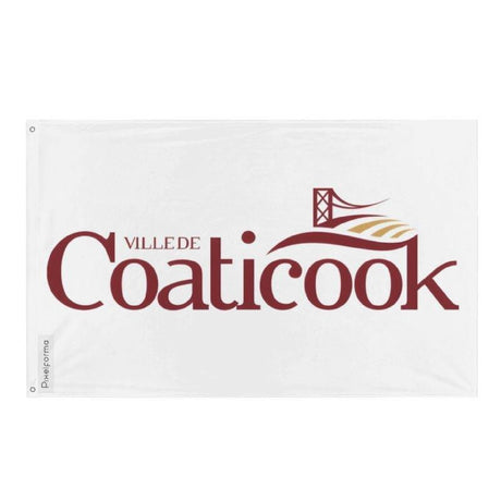 Drapeau Coaticook en plusieurs tailles 100 % polyester Imprimer avec Double ourlet - Pixelforma