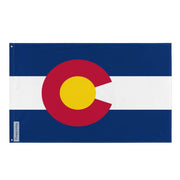 Drapeau colorado polyester résistant avec œillets à gauche