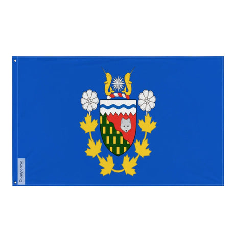 Drapeau commissaire nord-ouest canada polyester œillets gauche