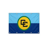 Drapeau de la Communauté caribéenne format S en polyester avec dix œillets