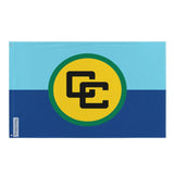 Drapeau communauté caribéenne polyester œillets à gauche