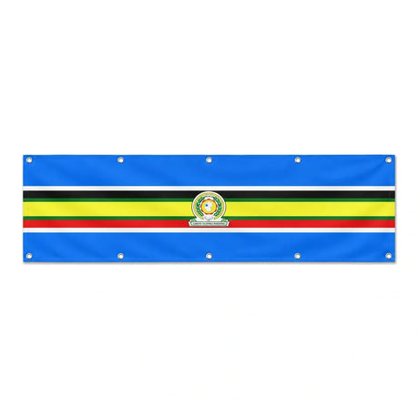 Drapeau de la Communauté d'Afrique de l'Est grand format XL en polyester avec dix œillets
