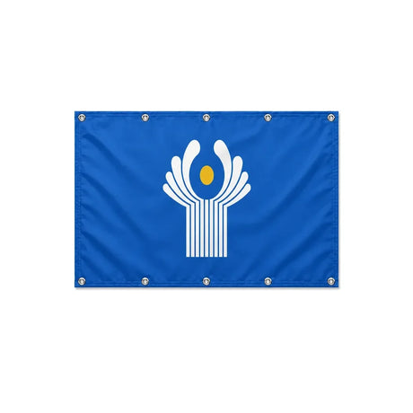 Drapeau de la Communauté des États indépendants format S en polyester avec dix œillets