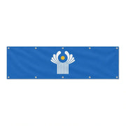 Drapeau de la Communauté des États indépendants grand format XL en polyester avec dix œillets