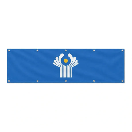 Drapeau de la Communauté des États indépendants grand format XL en polyester avec dix œillets