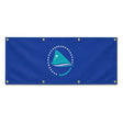 Drapeau communauté du pacifique polyester résistant intempéries