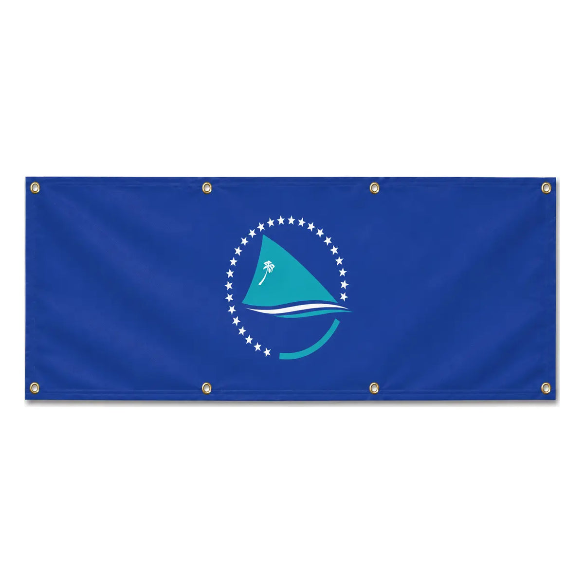 Drapeau communauté du pacifique polyester résistant intempéries