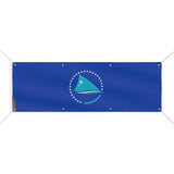 Drapeau communauté du pacifique polyester résistant intempéries