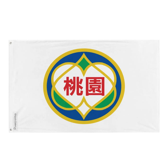 Drapeau comté de taoyuan plusieurs tailles en polyester - pixelforma