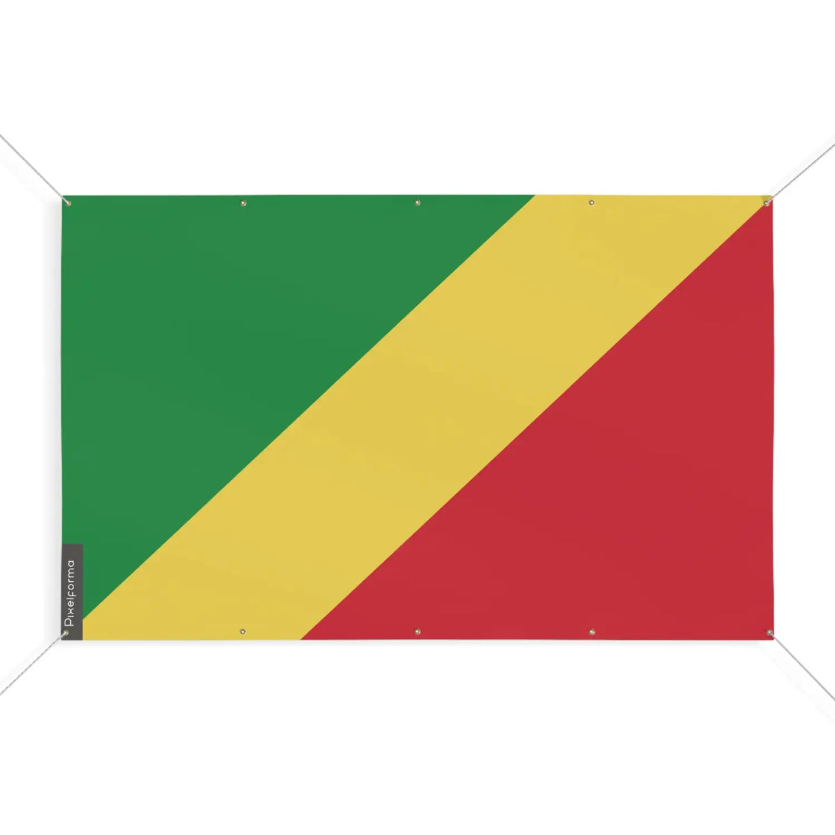 Drapeau congo 10 oeillets en plusieurs tailles (s) - pixelforma