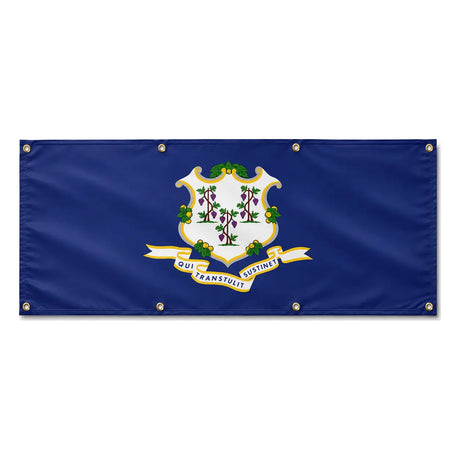 Drapeau connecticut polyester résistant aux intempéries
