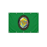 Drapeau du Conseil de coopération du Golfe format S en polyester avec dix œillets