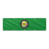 Drapeau du Conseil de coopération du Golfe grand format XL en polyester avec dix œillets