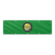 Drapeau du Conseil de coopération du Golfe grand format XL en polyester avec dix œillets