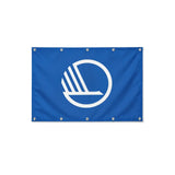 Drapeau du Conseil nordique format S en polyester avec dix œillets