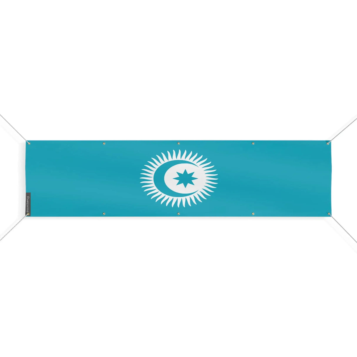 Drapeau conseil turcique polyester résistant aux intempéries