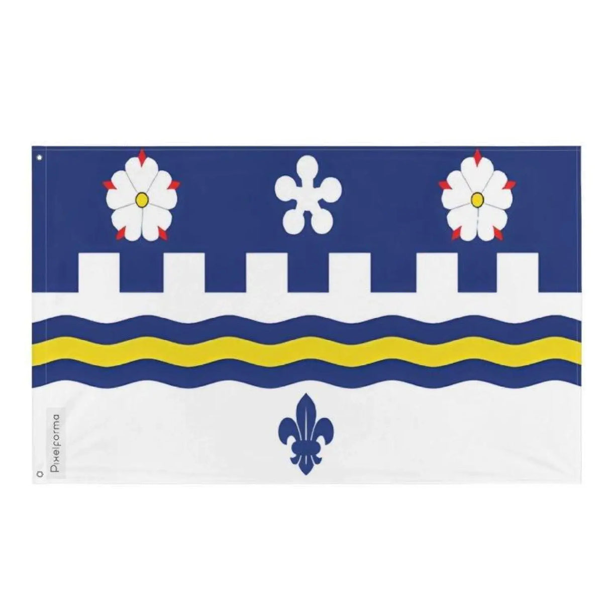 Drapeau coquitlam plusieurs tailles en polyester - pixelforma