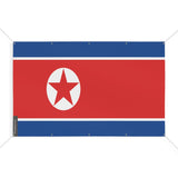 Drapeau corée du nord 10 oeillets en plusieurs tailles (s) - pixelforma