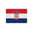 Drapeau de la Croatie format S en polyester avec dix œillets