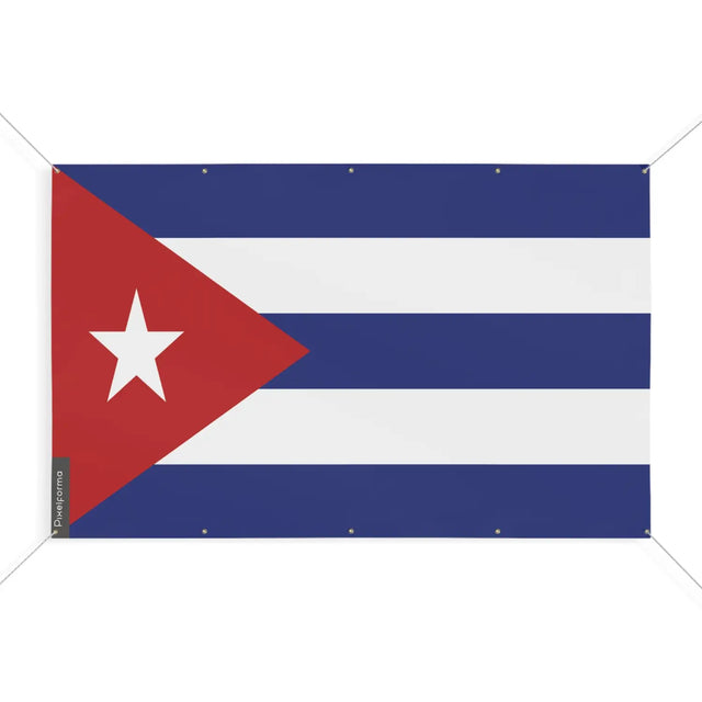 Drapeau cuba 10 oeillets en plusieurs tailles (s) - pixelforma