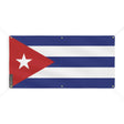 Drapeau cuba en polyester résistant avec œillets robustes