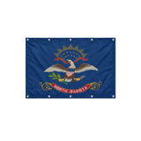 Drapeau du Dakota du Nord format S en polyester avec dix œillets