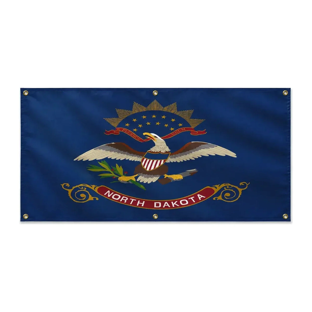 Drapeau dakota du nord polyester résistant aux intempéries