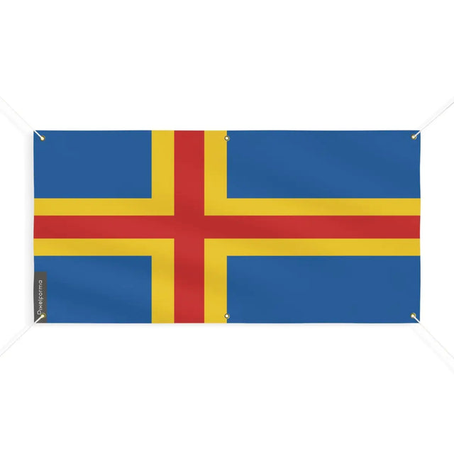 Drapeau d’åland 6 oeillets en plusieurs tailles (m) - pixelforma