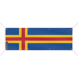 Drapeau d’åland 8 oeillets en plusieurs tailles (l) - pixelforma