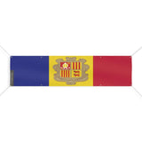 Drapeau d'Andorre 10 Oeillets en Plusieurs Tailles (XL) - Pixelforma 