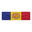 Drapeau d'Andorre grand format XL en polyester avec dix œillets