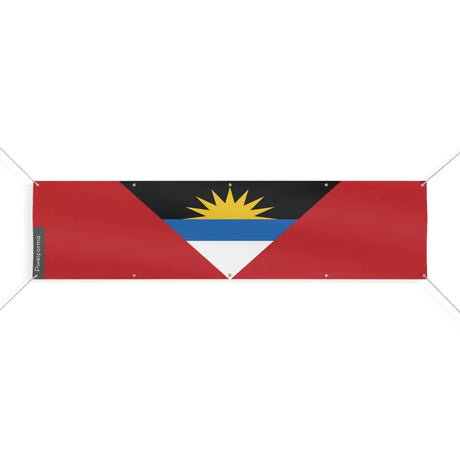 Drapeau d'Antigua-et-Barbuda 10 Oeillets en Plusieurs Tailles (XL) - Pixelforma 