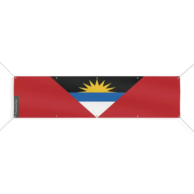 Drapeau d'Antigua-et-Barbuda 10 Oeillets en Plusieurs Tailles (XL) - Pixelforma 