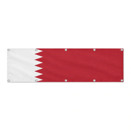 Drapeau de Bahreïn grand format XL en polyester avec dix œillets