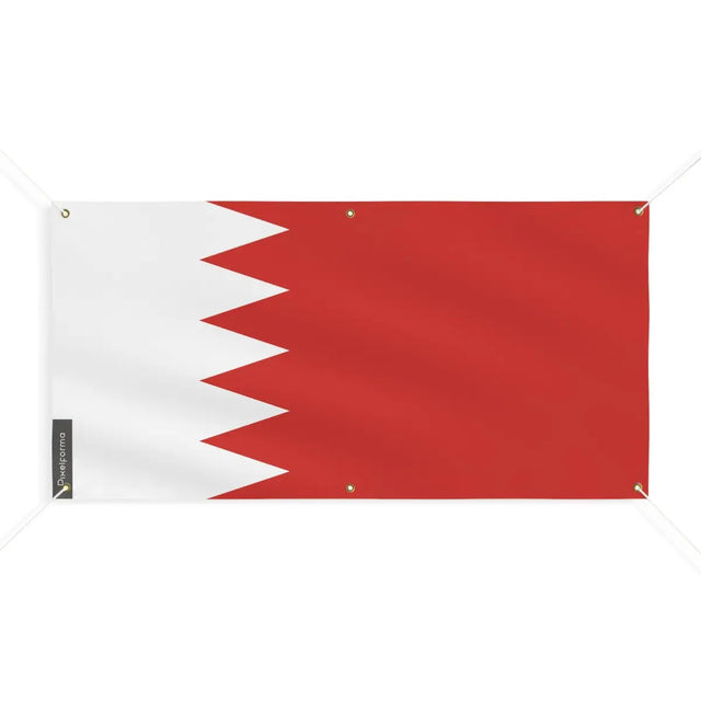 Drapeau de Bahreïn 6 Oeillets en Plusieurs Tailles (M) - Pixelforma 