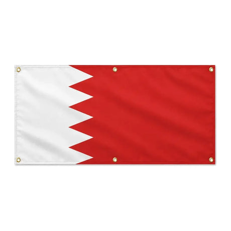 Drapeau bahreïn polyester résistant avec œillets