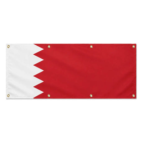 Drapeau bahreïn polyester résistant 8 œillets usage extérieur