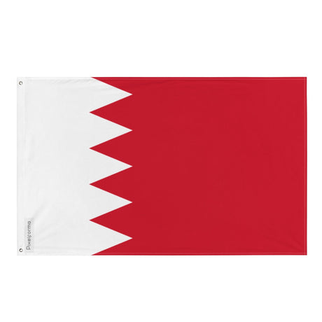 Bahrain Flag in Multiple Sizes 100% Polyester Print with Double Hem - Pixelforma