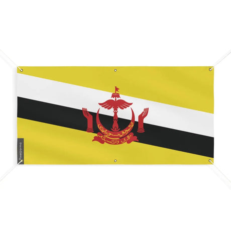 Drapeau de brunei 6 oeillets en plusieurs tailles (m) - pixelforma