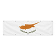 Drapeau de Chypre grand format XL en polyester avec dix œillets