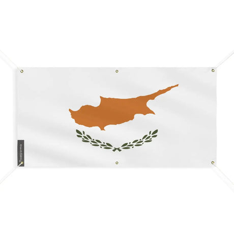 Drapeau de chypre 6 oeillets en plusieurs tailles (m) - pixelforma