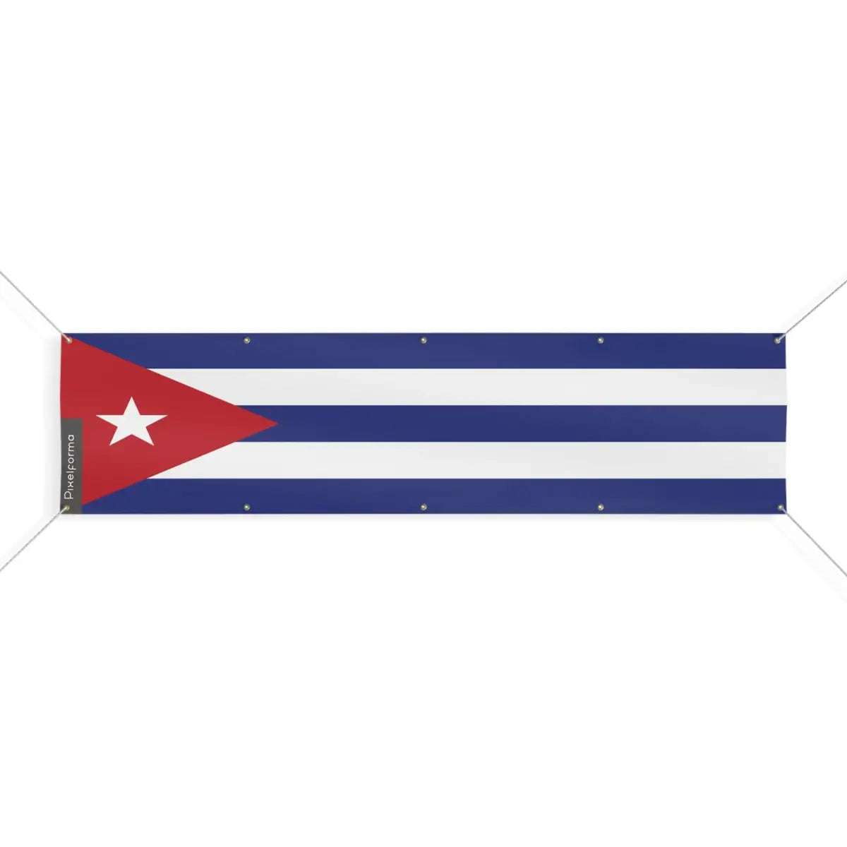 Drapeau de Cuba 10 Oeillets en Plusieurs Tailles (XL) - Pixelforma 