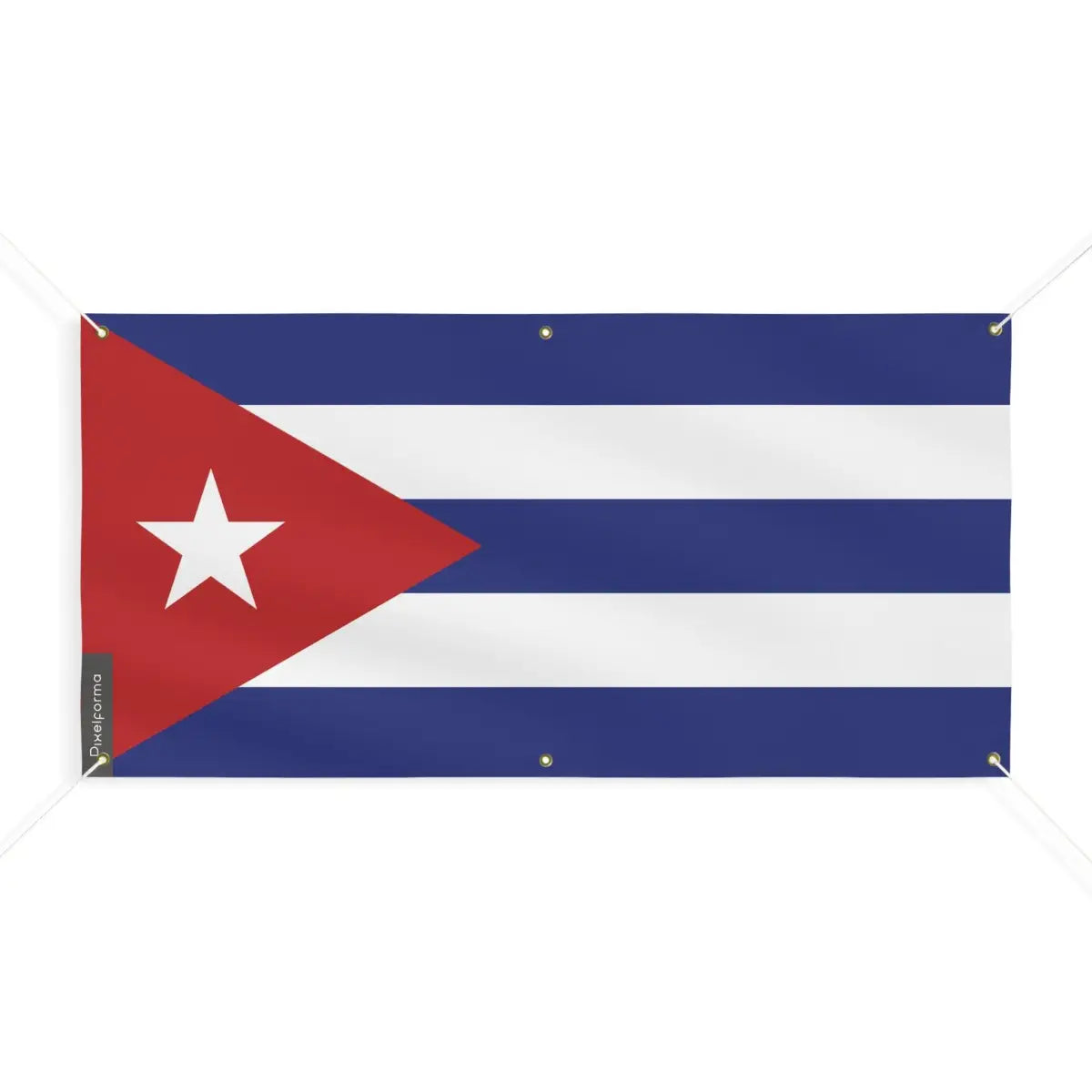 Drapeau de Cuba 6 Oeillets en Plusieurs Tailles (M) - Pixelforma 