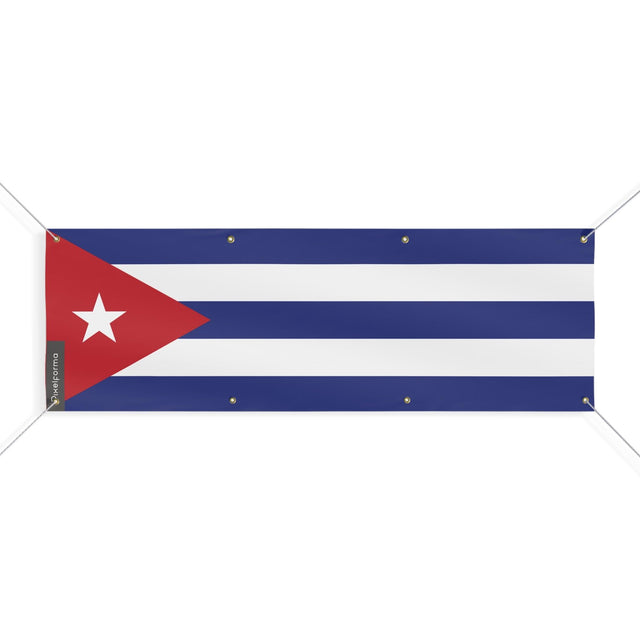 Drapeau de Cuba 8 Oeillets en plusieurs tailles - Pixelforma