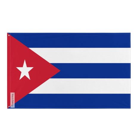 Cuba Flag in Multiple Sizes 100% Polyester Print with Double Hem - Pixelforma