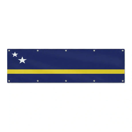 Drapeau de Curaçao grand format XL en polyester avec dix œillets